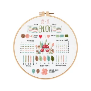 3 Sets Embroidery Kit for Beginners, Embroidery Starter Kit Stitches Practice Kit Stamped Cross Stitch Sets with Tools - Image 7