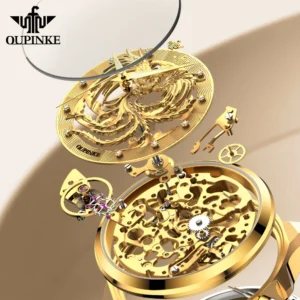 OUPINKE 3276 Ladies Watch Original Luxury Skeleton Mechanical Watch Tungsten Steel 50M Waterproof Phoenix Watches For Women - Image 5