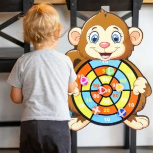 Montessori Dart Board Target Sports Game Toys For Children 4 To 6 Years Old Outdoor Toy Child Indoor Girls Sticky Ball Boys Gift - Image 3