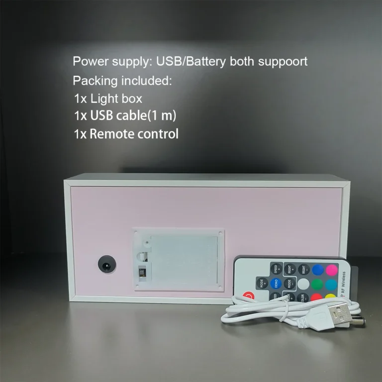 Anime Paper carving Box Light Remote control model multiple colors Gamer Bedroom Decoration party present - Image 6