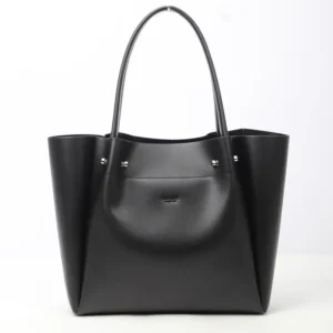 New Large Capacity Soft Leather Women's Shopping Bag Single Shoulder Handheld Commuter Tote Bag Originally One Piece Free Shippi - Image 3