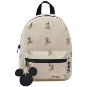 Disney New Mickey Cartoon Fashion Backpack Women's Minnie Canvas School Bag Boys and Girls Fashion Large Capacity Backpack - Image 7