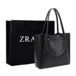 Z Home Women's Tote Bag New College Style Handbag Large Capacity Versatile Single Shoulder Commuter Shopping Bag Soft PU Leather