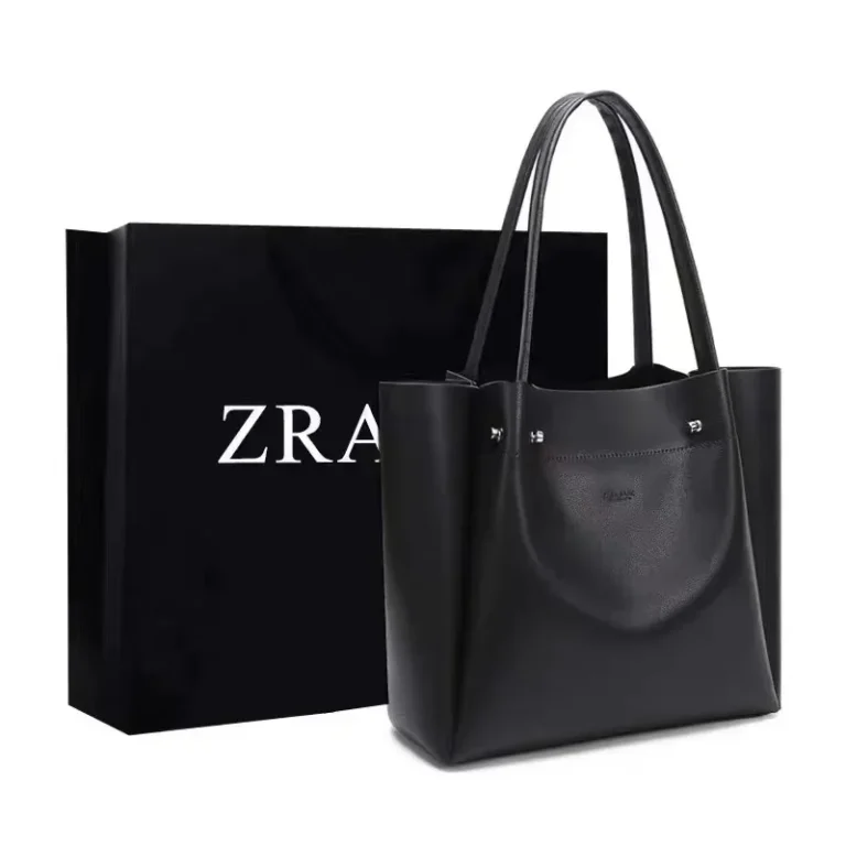 Z Home Women's Tote Bag New College Style Handbag Large Capacity Versatile Single Shoulder Commuter Shopping Bag Soft PU Leather