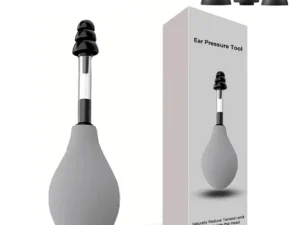 Ear Pressure Tool Portable Ear Pressure Relief Suction Device Wih 3 Sizes Of Earplugs Inner Ear Pressure Relief Tool for Headach