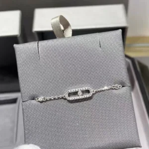 RAKOL 1: 1 Paper clip restoration AAA+ Zircon Bracelet For Women Fashion Simple Commuting Bracelet For Girls Party Jewelry Gift - Image 6