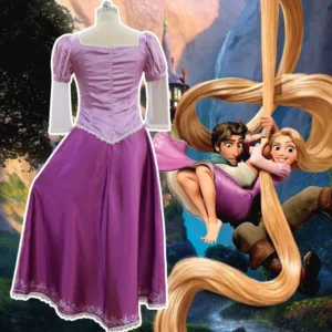 Tangled Rapunzel Women’s Long Hair Princess Costumes Cosplay Costume Adult Carnival Uniform Halloween Costumes - Image 5