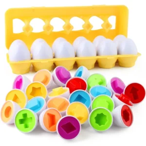 Eggs Screws 3D Puzzle Montessori Learning Education Math Toys Kids Shape Match Smart Game For Children Educational Easter Gifts - Image 3