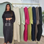 2024 Luxury Dubai Abaya Dress for Muslim Women Ramadan Eid Saudi Arabia Party Jalabiya Clothing Islamic Turkey Modest Long Robe