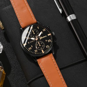 New Hip Hop Mens Fashion Watches Luxury Male Clock Wristwatch Sport MensWrist Watch Bracelet Set Relogio Masculino - Image 4