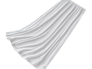 193D Elastic Waist Half Slips for Women Long Slip Under Dresses Invisible Underskirt