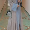 Middle-East Ethnic Clothing Loose Abaya Muslim Women Full Sleeve Abayas Turkey Kaftans Arabian Jilbabs Islamic Maxi Dresses - Image 5