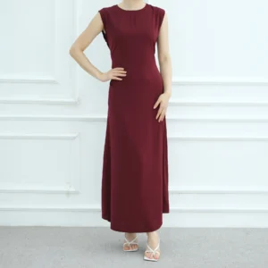 Inner Abaya for Women Plain Sleeveless Muslim Long Dress Under Abayas Kimono Dubai Turkey Slip Dresses Ramadan Eid - Image 5