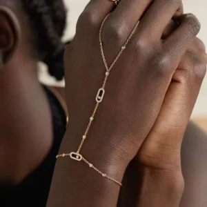 RAKOL 1: 1 Paper clip restoration AAA+ Zircon Bracelet For Women Fashion Simple Commuting Bracelet For Girls Party Jewelry Gift - Image 5