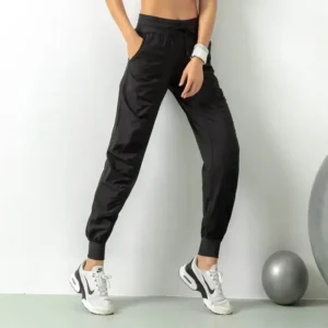 Women's Quick Drying Comfortable Drawstring Running Sports Jogging Pants with Two Side Pockets Sweatpants Gym Fitness Pants - Image 6