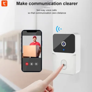 Tuya WiFi Video Doorbell Smart Home Door Bell Wireless Rechargeable Battery Outdoor HD Camera Two-Way Audio Visual Doorbell - Image 6