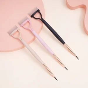 NEW Eyelash Beauty Collapsible Separator Portable Eyelash Brush Comb Mascara Curl Eye Lash Stainless Steel Eyelash Combing Tools - Image 3