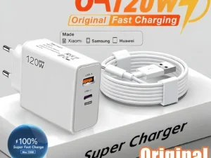 120W 6A Fast Charger USB C PD Quick Charging USB Charger Type C PD Cable Mobile Phone Adapter For iPhone Samsung Xiaomi Huawei