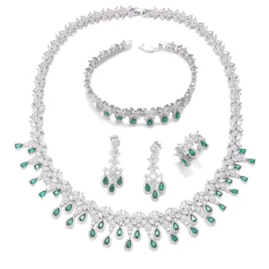 EmmayaZircons Shiny Cubic Zirconia Evening Party Dress Jewelry Set for Women Trendy Bridal Wedding Collection Accessories - Image 7
