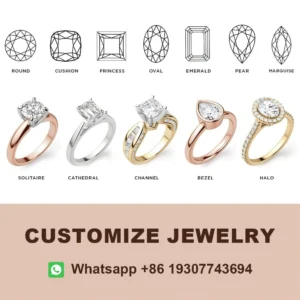 Messi Jewelry With IGI Certificate Lab Grown Diamonds Wedding Ring18K PT950 Engagement Rings For Girls women - Image 7