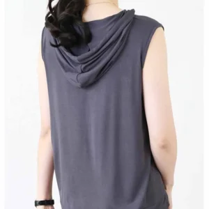 Solid Color 2023 Brand New Men's Tank Tops Vest Sleeveless Tees For Male Hooded Man Vests Tops Hip Hop Men Tank Top T shirt - Image 4