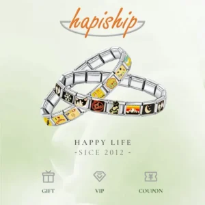 Hapiship 9mm Width Original Daisy Heart Love Butterfly Mom Cat Motorcycle Elephant Charm Fit 9mm Bracelet Jewelry Making DJ009 - Image 7
