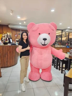 Giant inflatable costume teddy bear fur bear and brown bear costume adult walking mascot costume role-playing dress up party - Image 7