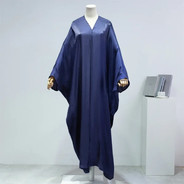 Muslim Out Abayas Smocking Sleeve kaftans One-piece Prayer Women Jilbabs Cardigan Coat Islamic Clothing Dubai Saudi Robe Turkish - Image 3