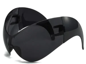 Oversized Y2K Punk One-piece Sunglasses Women Men 2025 Luxury Brand Steampunk Sports Sun Glasses For Lady Windproof Goggle UV400
