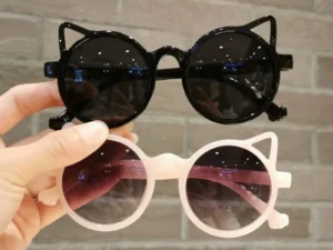 Girls Boys Cute Animal Cartoon Ears Sunglasses Outdoor Sun Protection Children Lovely Vintage Sunglasses Protection Classic Kids