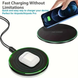 30W Wireless Charger For iPhone 15 14 13 12 X Pro Max Induction Fast Charging Pad Dock Station For Samsung S23 S22 Xiaomi Huawei - Image 4