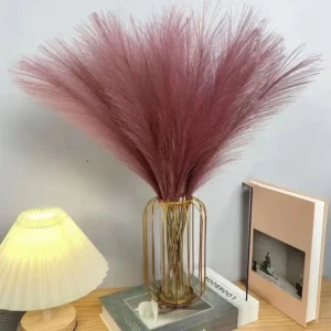 10PCS Artificial Pompous Grass Pompass Branches Fake Fluffy Stems Plants Vase Filler for Home Boho Decor Flower Arrangement - Image 6