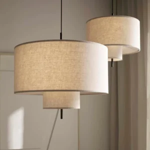 Nordic Minimalist Wabi Sabi Fabric Chandelier Living Dining Room Bar Bedroom Led Pendant Lights Restaurant Hanging Lamp Fixture - Image 3