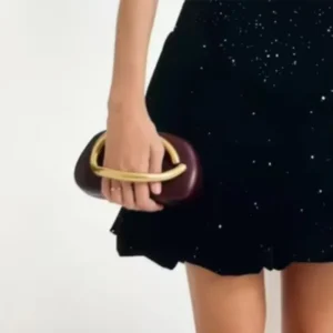 Luxury European And American Metal Frame Small Square Bag Zipper Lock High-end Fashion Versatile Evening Essential Crossbody Bag - Image 6