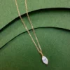 LUOWEND 100% 18K Rose Gold Necklace Women Shiny Marquise Cut GIA 0.50carat Real Natural Diamond Pendant Necklace Fine Jewelry - Image 5