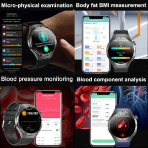 2025New NFC ECG+PPG Health Smart Watch Micro physical examination Blood Oxygen Sports Watch Men Health track Smartwatch Women - Image 5