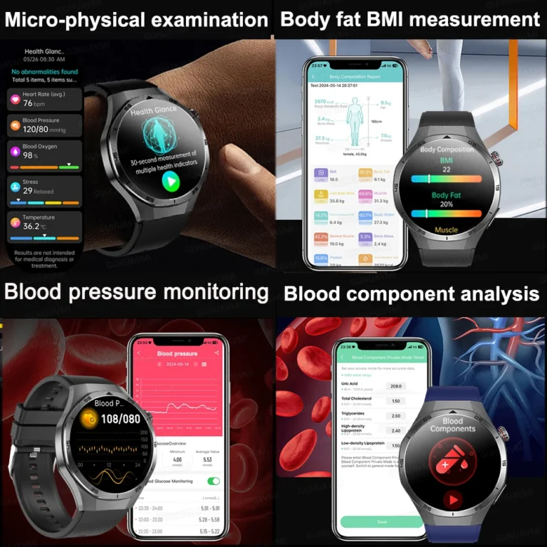 2025New NFC ECG+PPG Health Smart Watch Micro physical examination Blood Oxygen Sports Watch Men Health track Smartwatch Women - Image 5