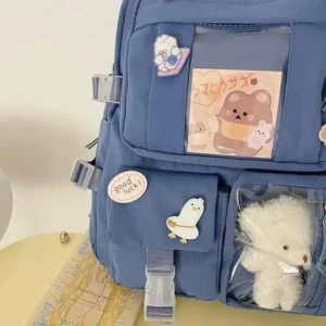 Girls Backpack Cute School Bags For Student Teens Girls Pockets Women Laptop Backpack Harajuku - Image 6