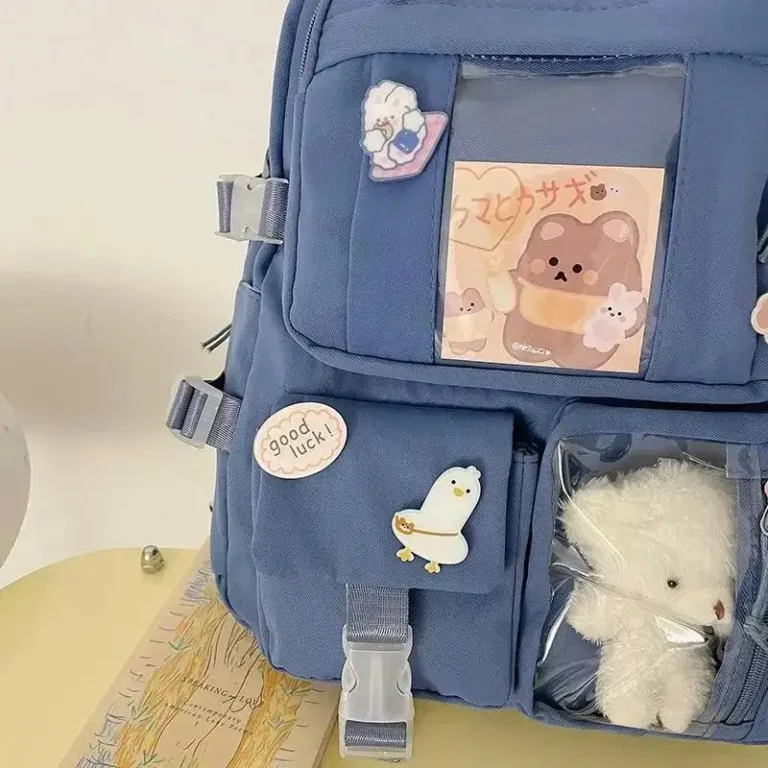 Girls Backpack Cute School Bags For Student Teens Girls Pockets Women Laptop Backpack Harajuku - Image 6