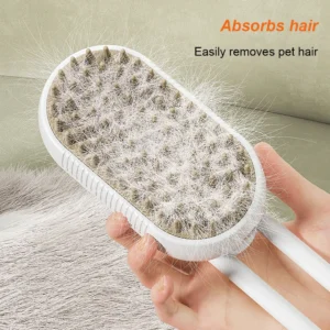 3 in 1 Pet Electric Steam Brush Cat and Dog Cleaning Spray Massage Grooming Comb Retractable Handle Pet Hair Removal BeautyBrush - Image 3