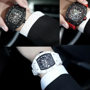 TSAR BOMBA Ceramics Automatic Mechanical Watch for Men Waterproof Luminous Skeleton Wristwatch Luxury Sapphire Clock - Image 7