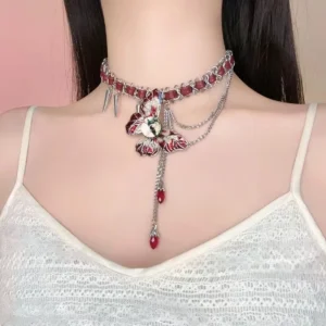 Draweye Y2k Butterfly Necklaces for Women Punk Style Retro Gothic Hiphop Chokers Hyperbole Jewelry Fashion Collares Para Mujer - Image 5