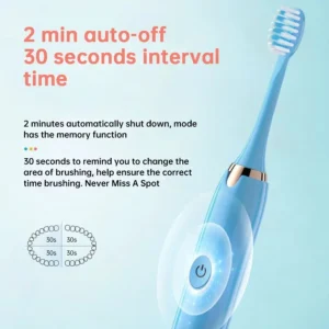 Tongwode Electric Sonic Toothbrush USB Rechargeable Waterproof Electronic Ultrasonic Whitening Tooth Brushes Replacement Heads - Image 5