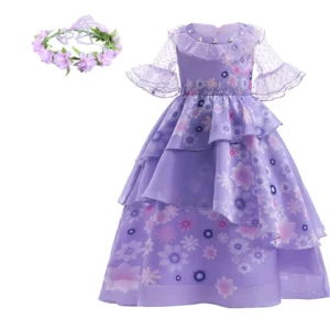 Kids Cinderella Costume Princess Dress for Girls Children Rapunzel Snow White Belle Jasmine Elsa Aurora Cosplay Carnival Dresses - Image 5