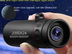 2000x24 HD Monocular Telescope Mini Portable Mobile Phone Telescope with Holder Outdoor Camping Hunting Birdwatching Telescopes