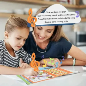 Muslim Kids Arabic Sound Book, Clear Pictures Letters Words Learning Educational Electronic Mini Sound Book for Islam Kids - Image 5