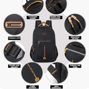 Men's Backpacks Oxford Waterproof Rucksack Business Computer Bag Casual Travel Backpacks Senior High School Student Schoolbag 가방 - Image 4