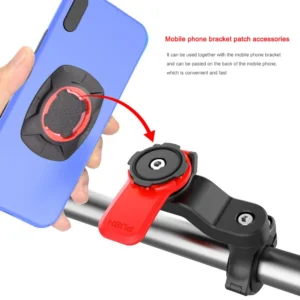 Motorcycle Bike Phone Holder Stand Bicycle Phone Bike Holder 360° Rotatable Navigation Support Security Bracket Phone Stand - Image 3