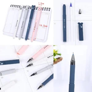 4+2+20 Pcs/Set Kawaii Erasable Gel Pens 0.35mm Waterproof Blue/Black/Red Gel Ink Stationery School supplies for Office Student - Image 6