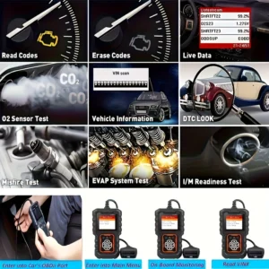 Car OBD2 Scanner Diagnostic Tool Code Reader, Car Voltage Tester Engine Fault Code Scanner, Charging Tester Diagnostic cy3001B - Image 7